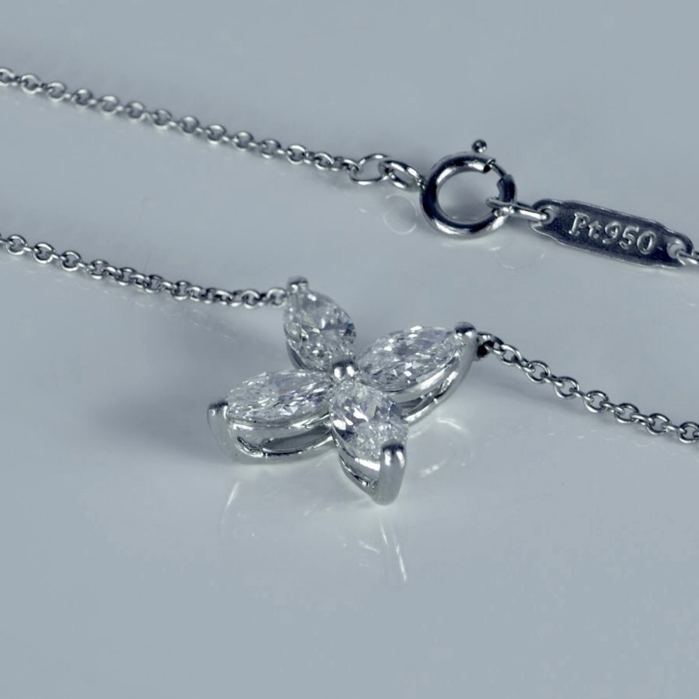Tiffany & Co. Victoria Diamond Pendant 16” .81